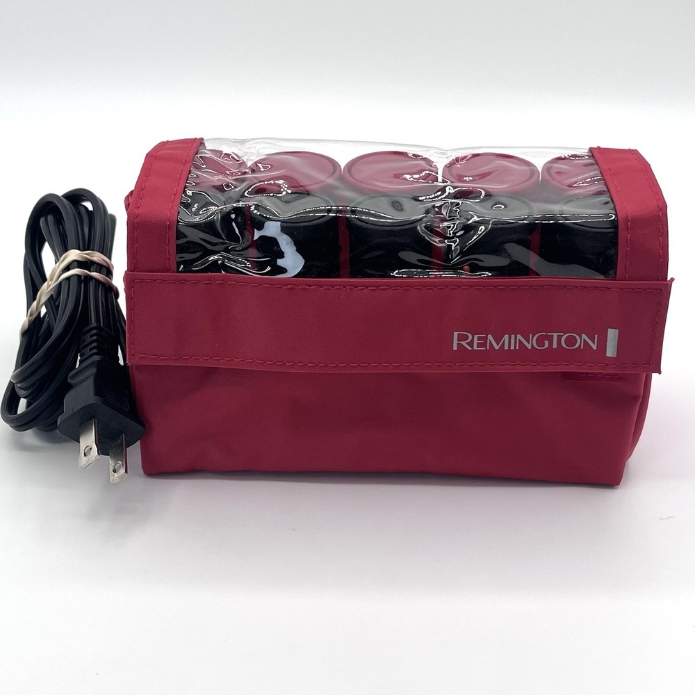 EUC Remington Travel Hot Rollers Set 10 Clips Ceramic Cheer Pageant TESTED